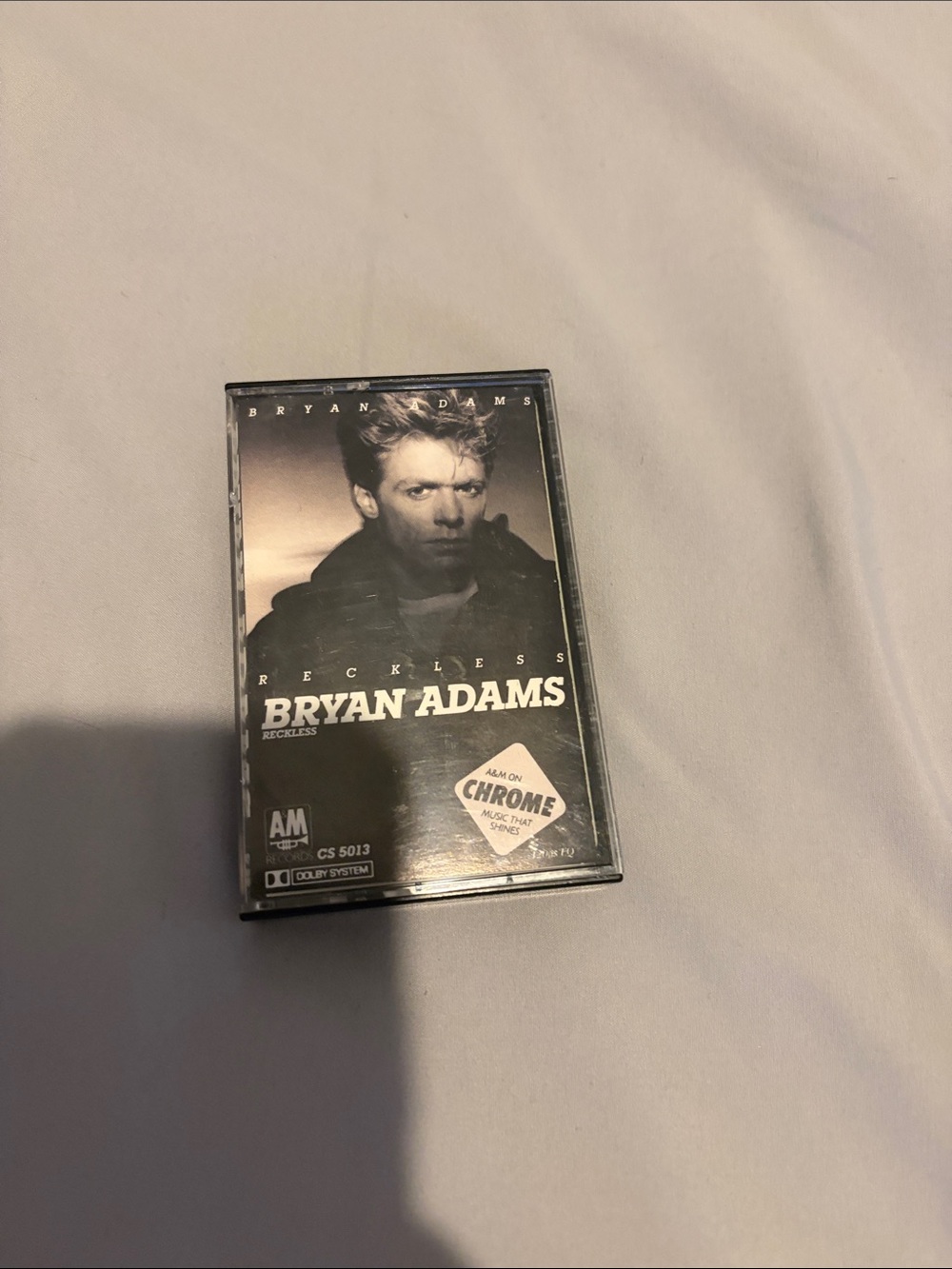 Bryan Adams 'Reckless' Cassette Tape - Black & White